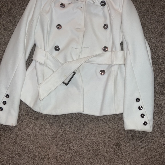 White peacoat in good condition - Picture 5 of 7